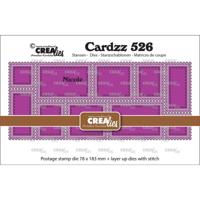 Crealies • cardzz snijmallen postzegelframe slimline nicole