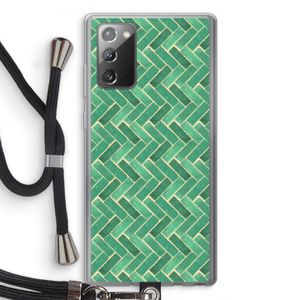 Moroccan tiles 2: Samsung Galaxy Note 20 / Note 20 5G Transparant Hoesje met koord