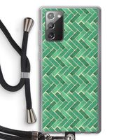 Moroccan tiles 2: Samsung Galaxy Note 20 / Note 20 5G Transparant Hoesje met koord