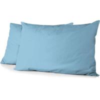 Set van 2 kussenslopen - HOME LINGE PASSION - HP72089 - 82 g microvezel - 50 x 70 cm - Hemelsblauw