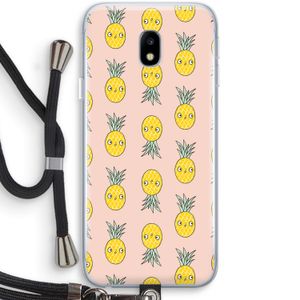 Ananas: Samsung Galaxy J3 (2017) Transparant Hoesje met koord