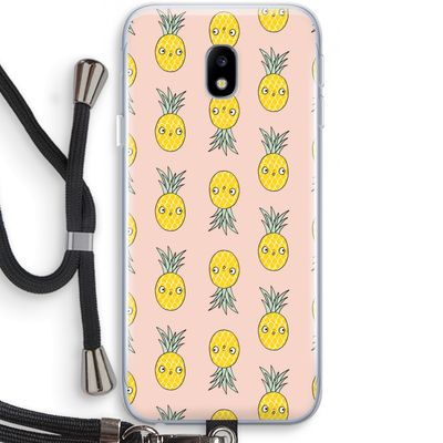 Ananas: Samsung Galaxy J3 (2017) Transparant Hoesje met koord