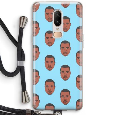 Kanye Call Me?: OnePlus 6 Transparant Hoesje met koord