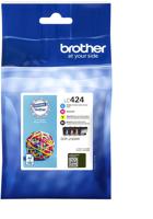 Brother LC424VAL inktcartridge 4 stuk(s) Origineel Zwart, Cyaan, Magenta, Geel