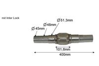 Flexibele slang, uitlaatsysteem LRT, Diameter (mm)51,3mm