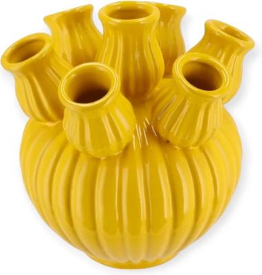 Amsterdam yellow tulip vase 16x15 cm - Hortus