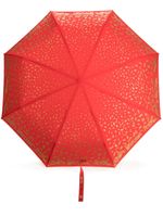 Moschino parapluie pliant à logo imprimé - Rouge - thumbnail