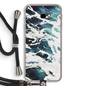 Golven: Samsung Galaxy J4 Plus Transparant Hoesje met koord