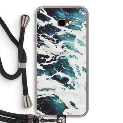 Golven: Samsung Galaxy J4 Plus Transparant Hoesje met koord