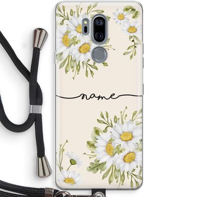 Daisies: LG G7 Thinq Transparant Hoesje met koord