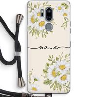 Daisies: LG G7 Thinq Transparant Hoesje met koord Daisies: LG G7 Thinq Transparant Hoesje met koord