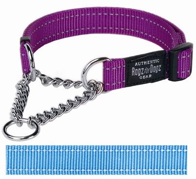 Rogz For Dogs fanbelt halfslip halsband turqouise