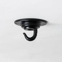 Laag profiel plafond haak zwart ijzer 65mm