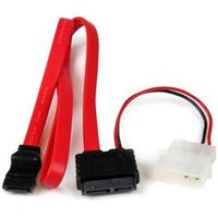 StarTech.com 90 cm Slimline SATA naar SATA Adapter met LP4 Voeding