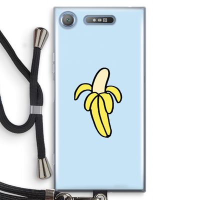 Banana: Sony Xperia XZ1 Transparant Hoesje met koord