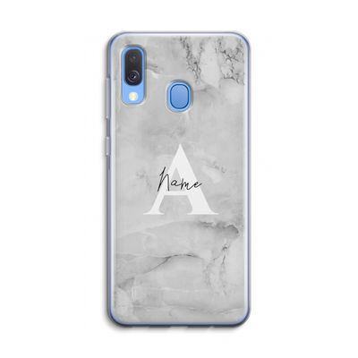 Ivory Marble: Samsung Galaxy A40 Transparant Hoesje