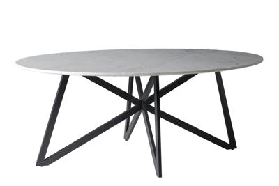 DT- Marble Oval Web White 200cm-12742