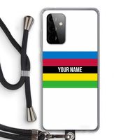 WK Wielrennen: Samsung Galaxy A72 5G Transparant Hoesje met koord