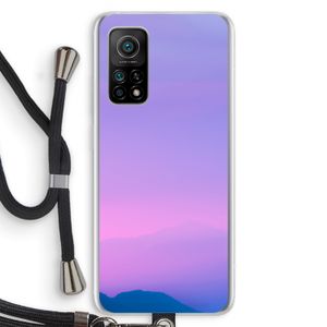 Sunset pastel: Xiaomi Mi 10T 5G Transparant Hoesje met koord