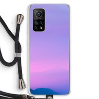 Sunset pastel: Xiaomi Mi 10T 5G Transparant Hoesje met koord