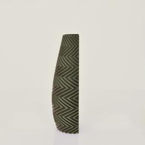 Felicia 3D wandvaas 18x8x5cm Groen Metallic