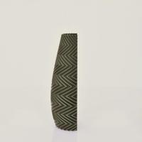 Felicia 3D wandvaas 18x8x5cm Groen Metallic