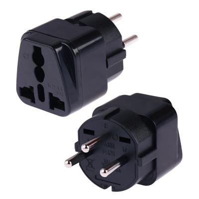 Draagbare universele aansluiting naar Israël Plug Power Adapter reislader (zwart)