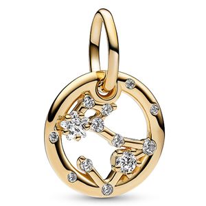 Pandora 762724C01 Hangbedel Vissen Zodiac zilver-zirconia goudkleurig-wit