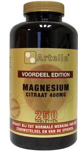 Artelle Magnesium Citraat 400mg Tabletten 250st