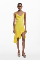 Asymmetrische slipdress - YELLOW - S