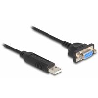 Delock USB 2.0 Adapter [1x USB-A 2.0 stekker - 1x Serieel 9-polig] 66453 0.5 m