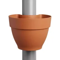 Elho Vibia Campana regenpijp bloempot 21x16cm terra - thumbnail