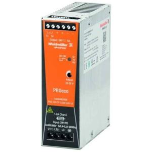 Weidmüller PRO ECO 120W 24V 5A DIN-rail netvoeding 24 V/DC 5 A 120 W Aantal uitgangen: 1 x Inhoud: 1 stuk(s)