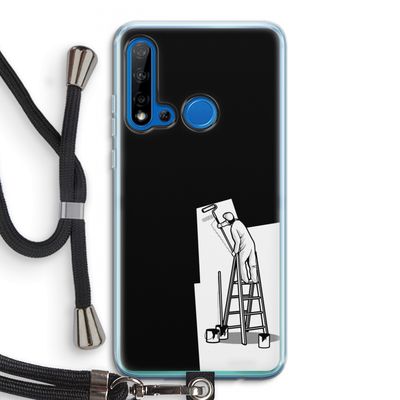 Musketon Painter: Huawei P20 Lite (2019) Transparant Hoesje met koord