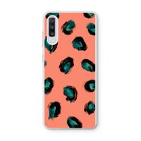 Pink Cheetah: Samsung Galaxy A70 Transparant Hoesje