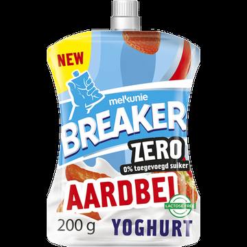 Melkunie Breaker Zero Strawberry Yoghurt 200 g bij Jumbo
