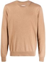 Maison Margiela pull en cachemire à col rond - Marron