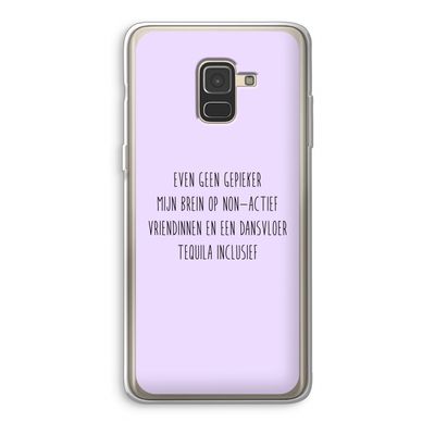 Tequila: Samsung Galaxy A8 (2018) Transparant Hoesje