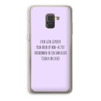 Tequila: Samsung Galaxy A8 (2018) Transparant Hoesje Tequila: Samsung Galaxy A8 (2018) Transparant Hoesje