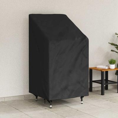 Tuinstoelhoes Zwart 70 x 70 x 85 / 125 cm 600D stof