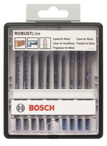 Bosch Accessoires 10-delige Robust Line decoupeerzaagbladenset Wood and Metal T-schacht  1st - 2607010542