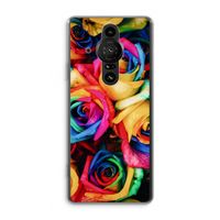 Neon bloemen: Sony Xperia Pro-I Transparant Hoesje