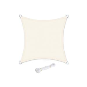 Luifel van scheurvast HDPE-kunststof, Beige-wit / 2 X 2 M