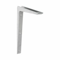 AMIG Plankdrager/planksteun van aluminium - gelakt zilvergrijs - H300 x B200 mm AMIG Plankdrager/planksteun van aluminium - gelakt zilvergrijs - H300 x B200 mm