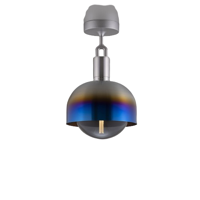 Buster and Punch - Forked Shade Globe Medium Plafondlamp gerookt