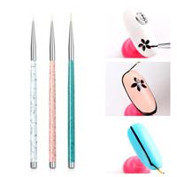 3st nagel tekening Pen puntjes gesneden Tool Nail Art Pen tekening Tools accessoires borstels nagel potlood Set