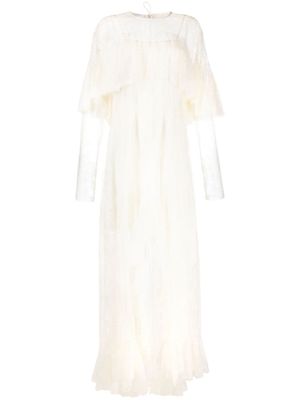 Philosophy Di Lorenzo Serafini robe longue à design superposé - Blanc