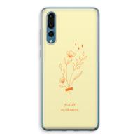 No rain no flowers: Huawei P20 Pro Transparant Hoesje - thumbnail