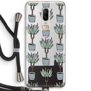 Boompje: OnePlus 6 Transparant Hoesje met koord