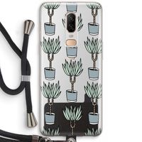 Boompje: OnePlus 6 Transparant Hoesje met koord